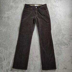 Mountain Khakis Canyon Cord Pants Mens 33x34 Dark Brown Corduroy Hiking Gorpcore